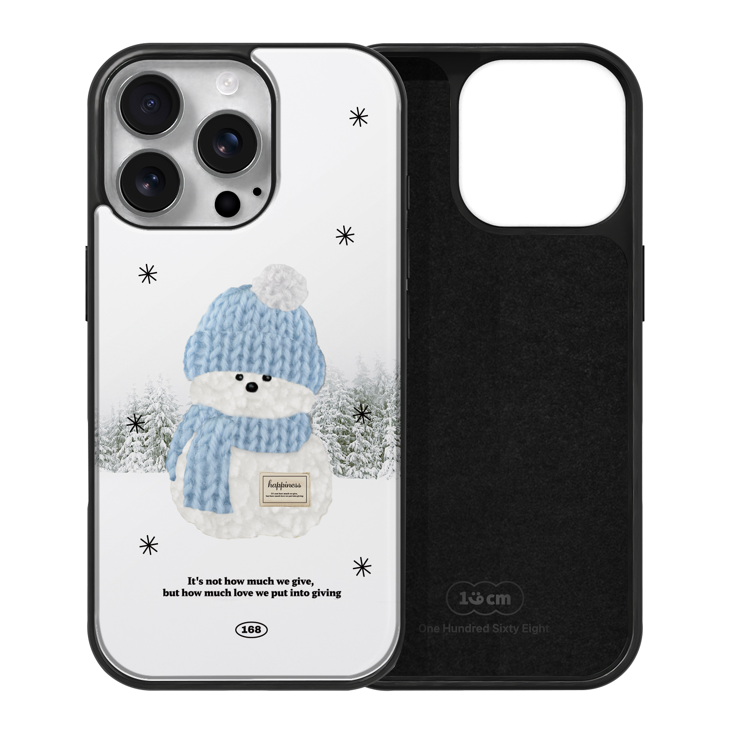 아이폰16 프로 맥세이프 케이스 자석 스웨이드 스노우맨 블루 - 상세 이미지 2