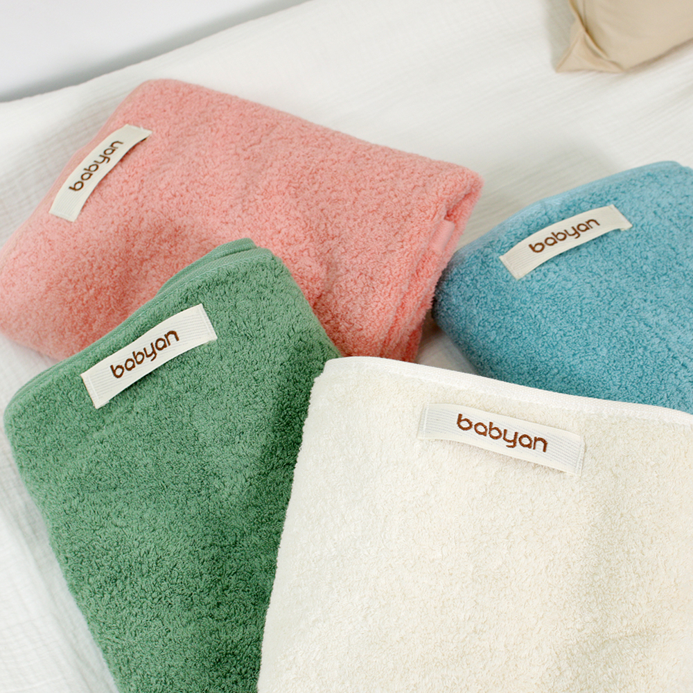 베이비앙 무형광 신생아 아기 유아 심볼라인 고급 40수 60수 순면 목욕타올(바스타월)