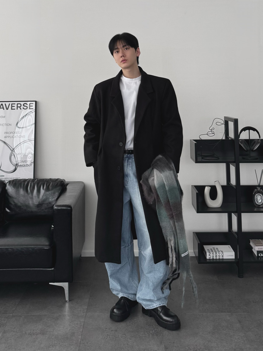 하객룩 두꺼운 울 모직 캐시미어 롱코트 오버핏코트 2color 상세 이미지 67