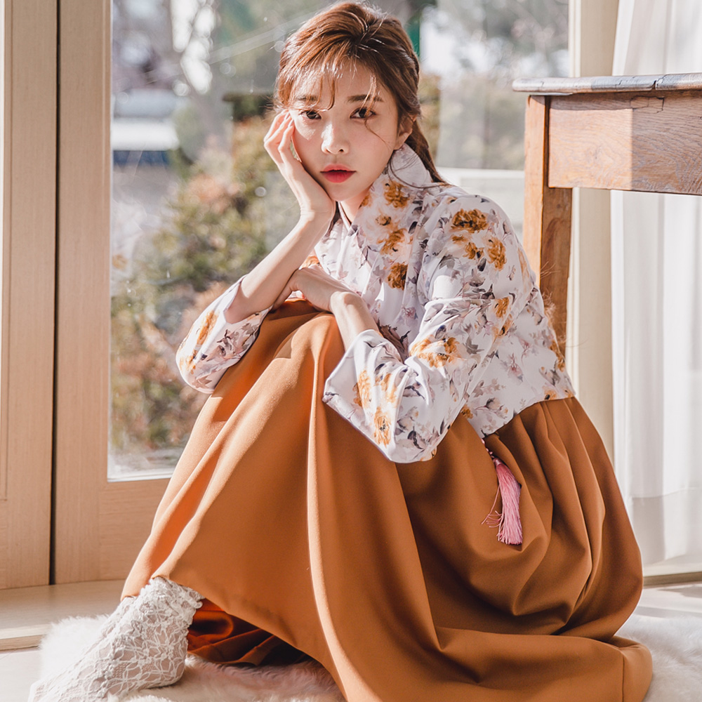 금수화 저고리 생활한복 개량 계량 퓨전 반티