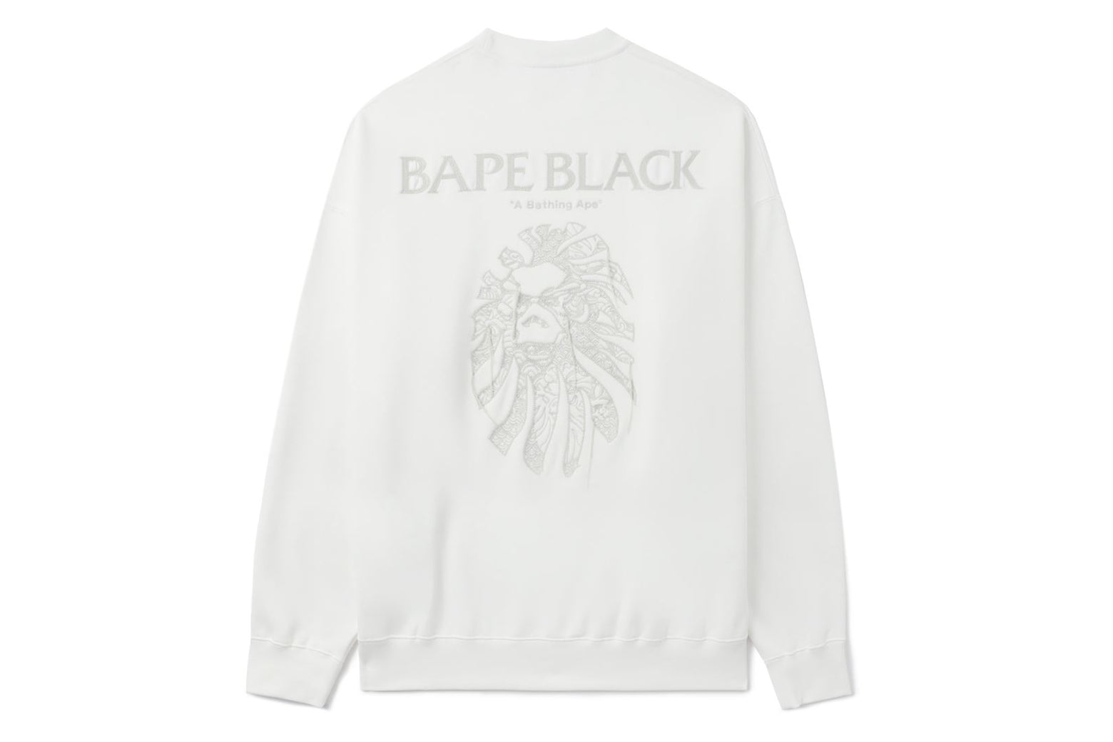 베이프 긴팔티 BAPE BLACK EMBROIDERY SWEATSHIRT 1K70-113-302 - 상세 이미지 4