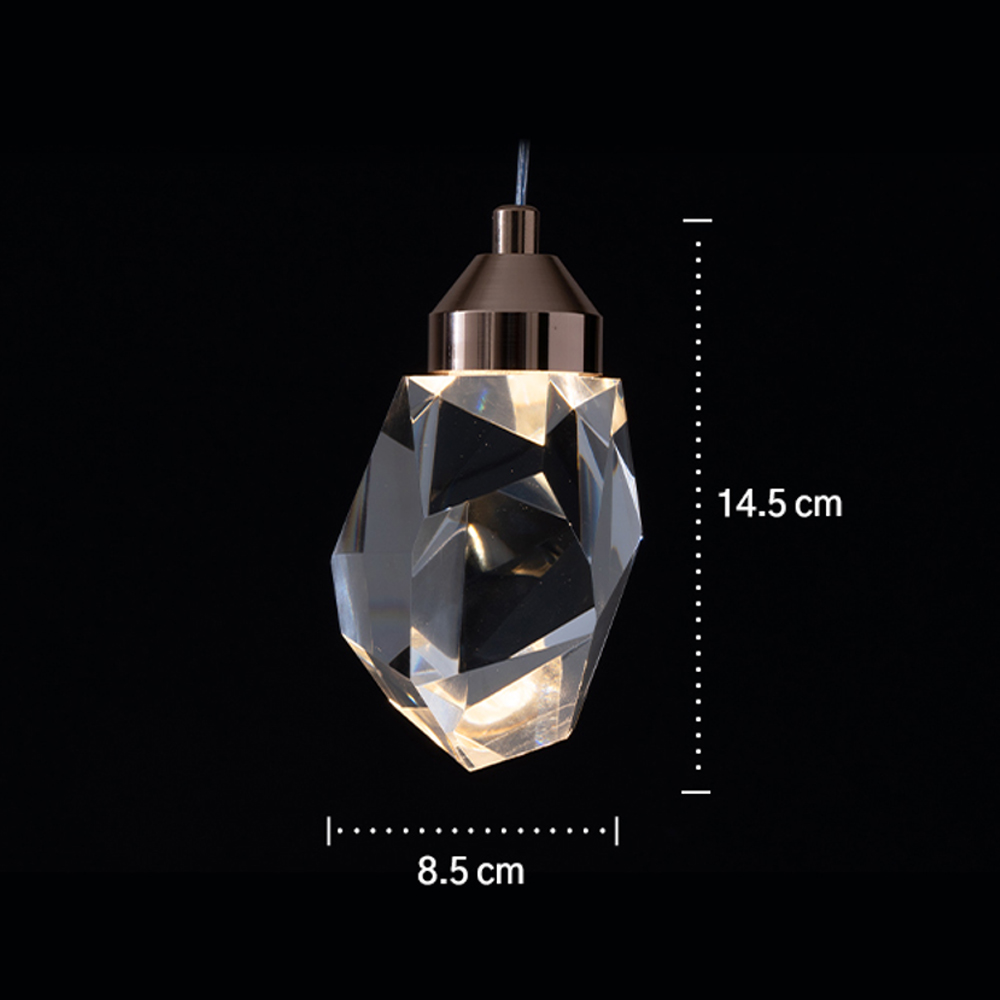 LED 로카 크리스탈 식탁등 펜던트 조명 5W - 상세 이미지 5