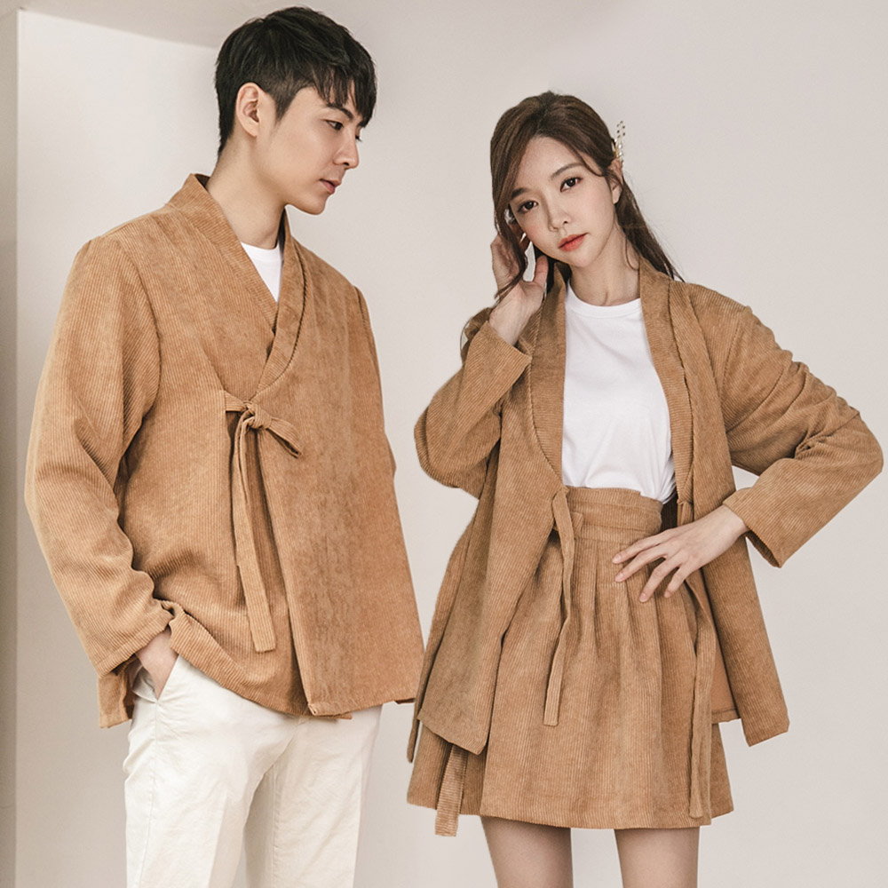 골덴 브라 저고리 남여공용 커플 남자 한복반티