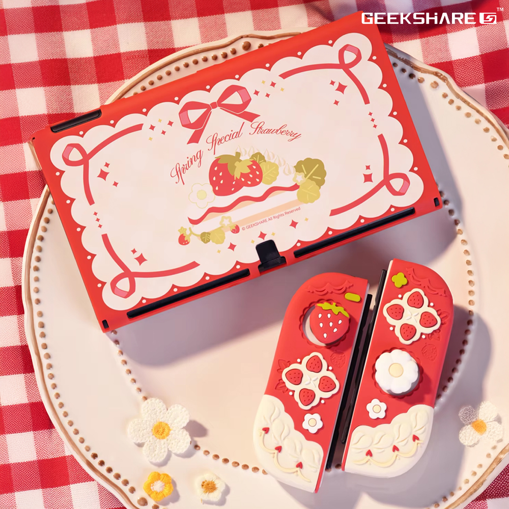 닌텐도 스위치 OLED 긱쉐어 딸기케이크 케이스 - 상세 이미지 3