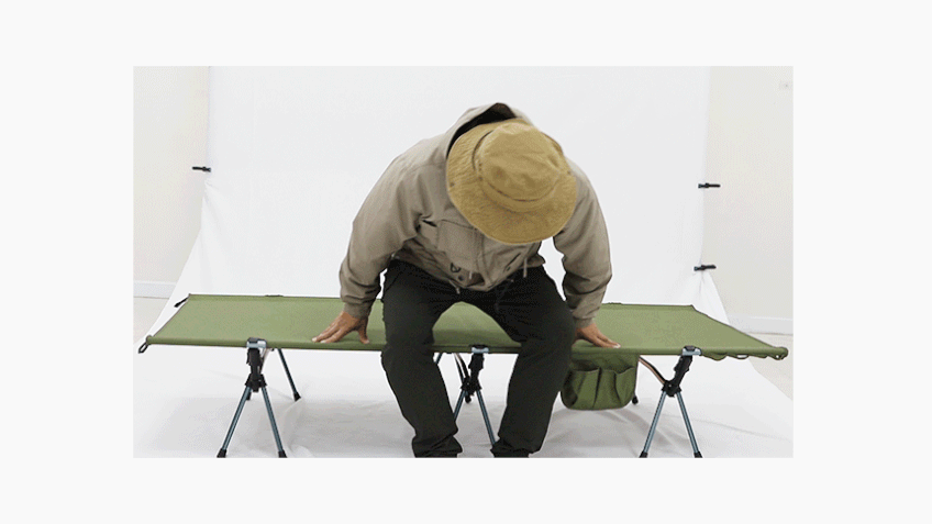 카르닉 와이드 경량 야전침대 75cm 접이식 간이 휴대용 로우 판매처 상세 정보 이미지 3