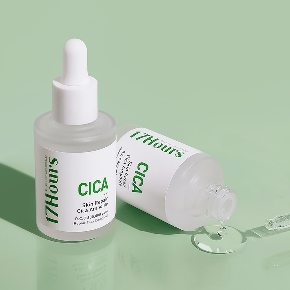 17아워즈 스킨 리페어 시카 앰플 30ml 고농축 진정 병풀 세럼 - 상세 이미지 3