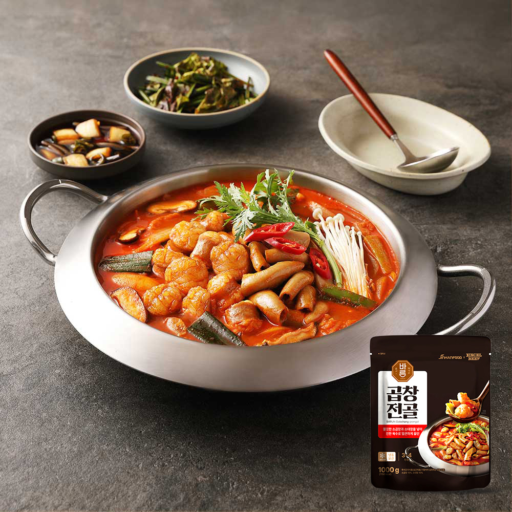바른 곱창전골 1kg (우동사리증정) : 진한식품