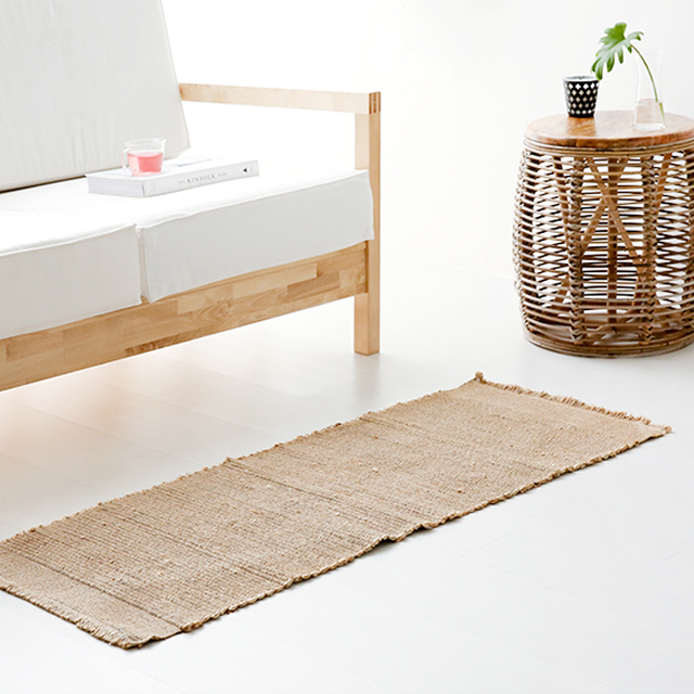 JUTEM 수제매트 105x45 BDR20 내추럴 2678.6895, 1230mmx460mm - 메인 이미지