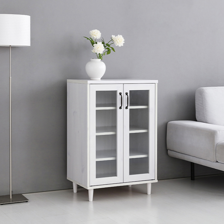 레탄토 2문 수납장 VRM9060G 600x400x900mm, 1단, 화이트파인베니어 1545.2904 - 상세 이미지 4