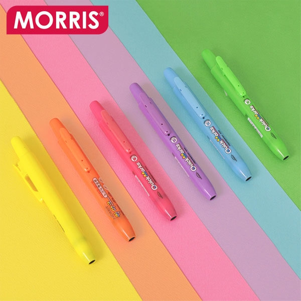 모리스 MORRIS 노크식 퀵마크M형광펜 : 에스프레스