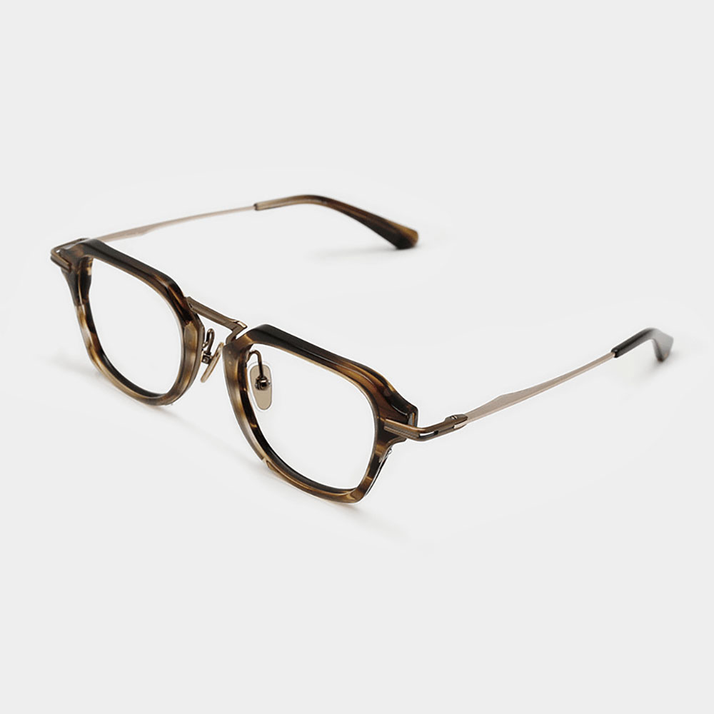 아키하루 9088 티타늄 사각 호피 뿔테 남자 여자 블루라이트차단 시력보호 패션 안경