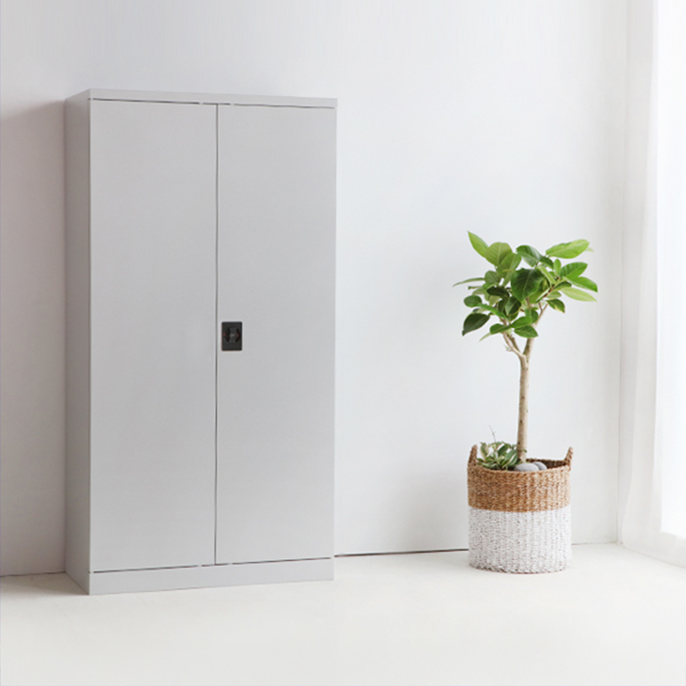 [철제] STALON 캐비넷 2문 락커 9101830 4단, 라이트그레이 8367.9416