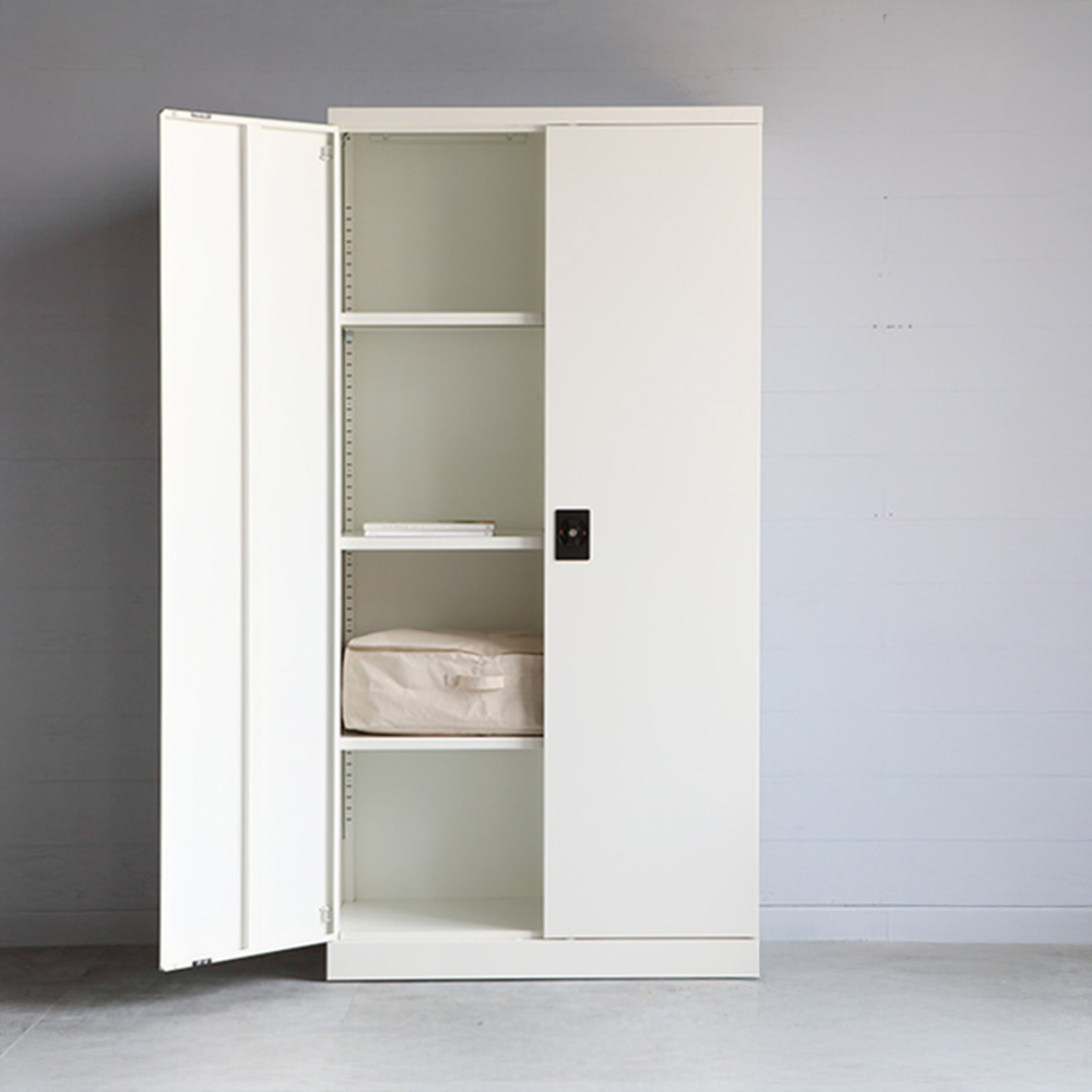 [철제] STALON 캐비넷 2문 락커 9101830 4단, 라이트그레이 8367.9416