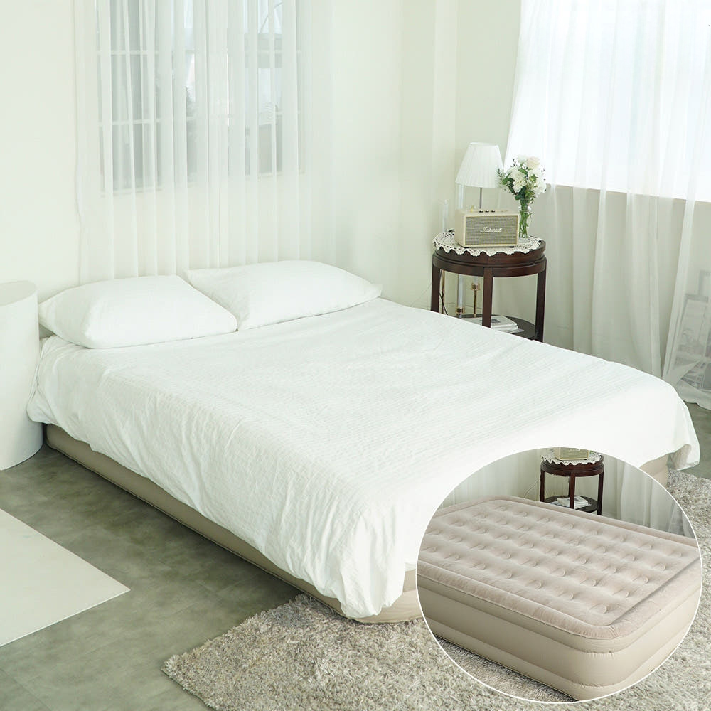 엑스킹 에어매트 원터치 에어 침대 차박 캠핑 이동형 자동충전 매트리스