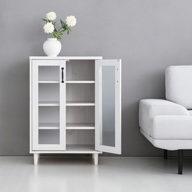 레탄토 2문 수납장 VRM9060G 600x400x900mm, 1단, 화이트파인베니어 1545.2904 - 상세 이미지 3
