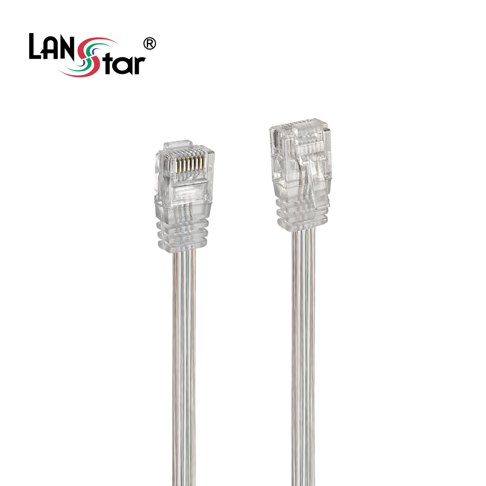 랜스타 UTP 케이블 CAT6 평면 랜케이블 투명 연선 32AWG (LS-FT6U) - 상세 이미지 2