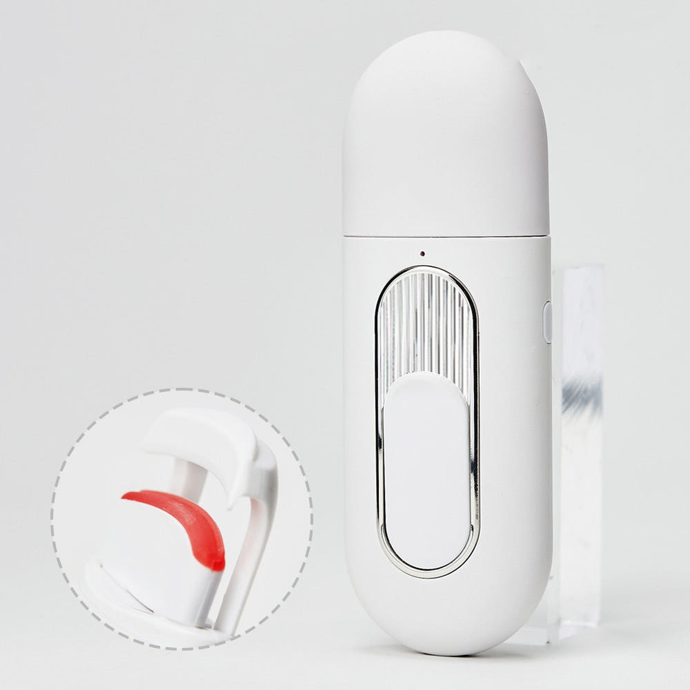 엑스뷰 뷰러형 속눈썹 고데기 usb 충전식 휴대용 미니 온열 히팅 뷰러 제품 이미지