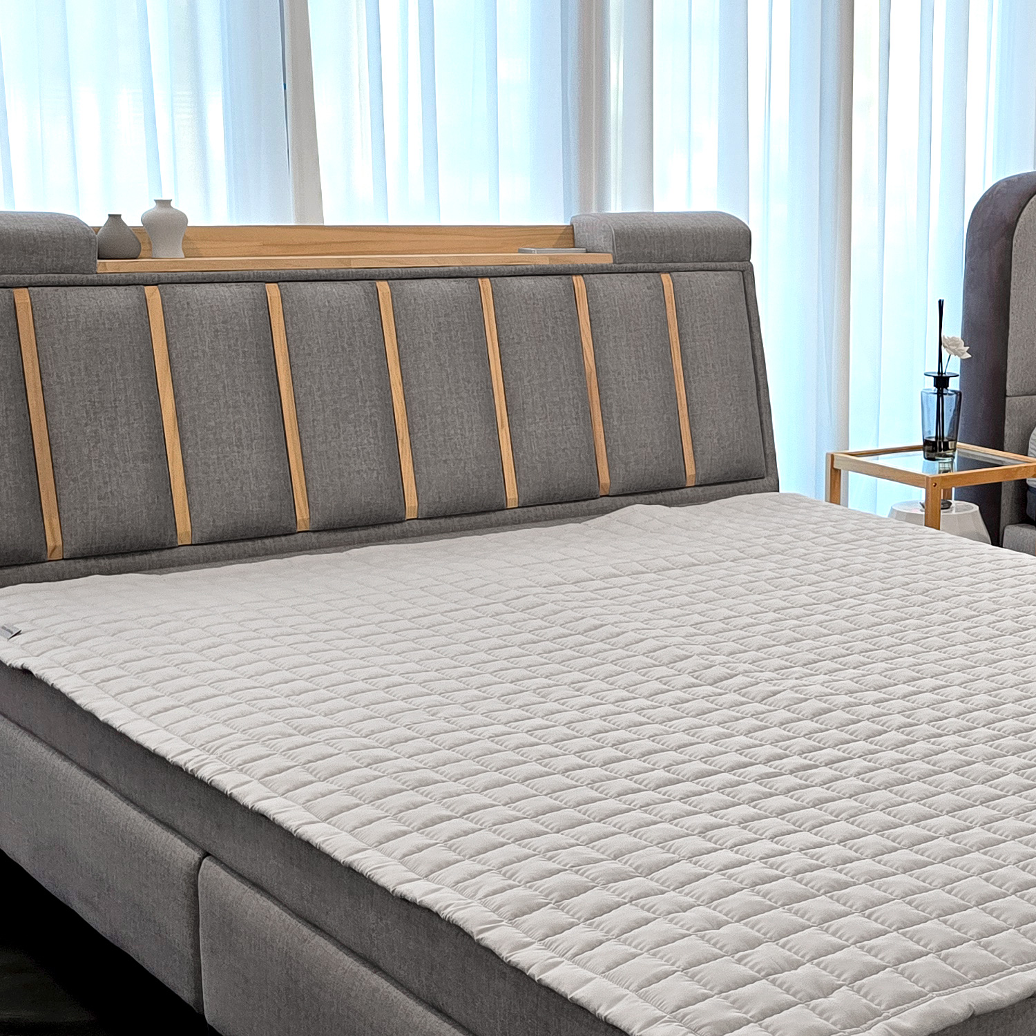 가보건강침대 돌침대 흙침대 마이크로 패드 매트 사계절 미끄럼방지 퀸 싱글 소파