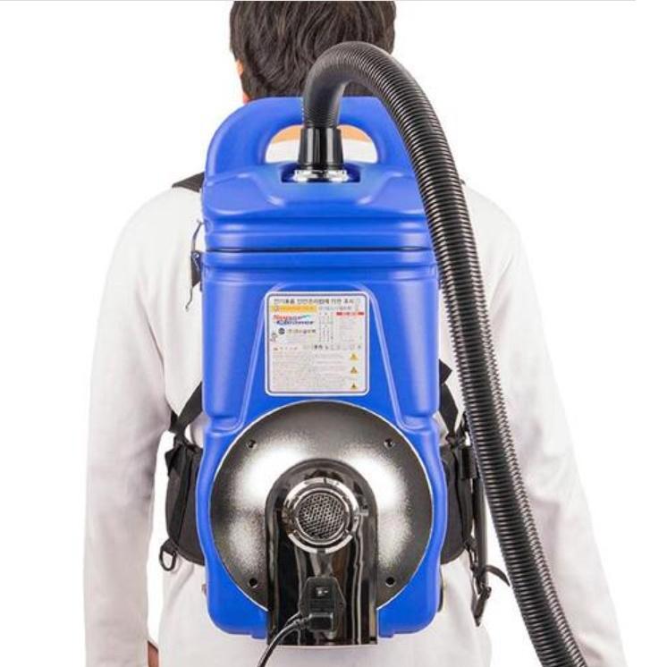 배낭형청소기 7.6L 계단청소 멜빵형 백패형 흡배출 유선청소기 - 상품 이미지
