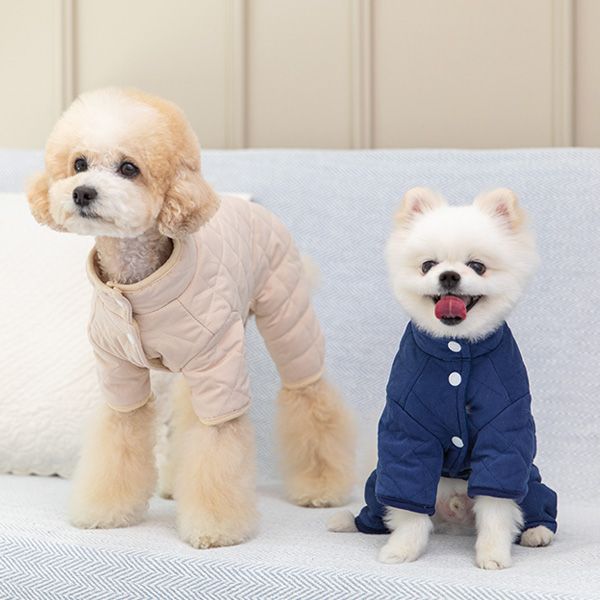 강아지올인원패딩 강아지패딩 베베누빔올인원 - 상품 이미지