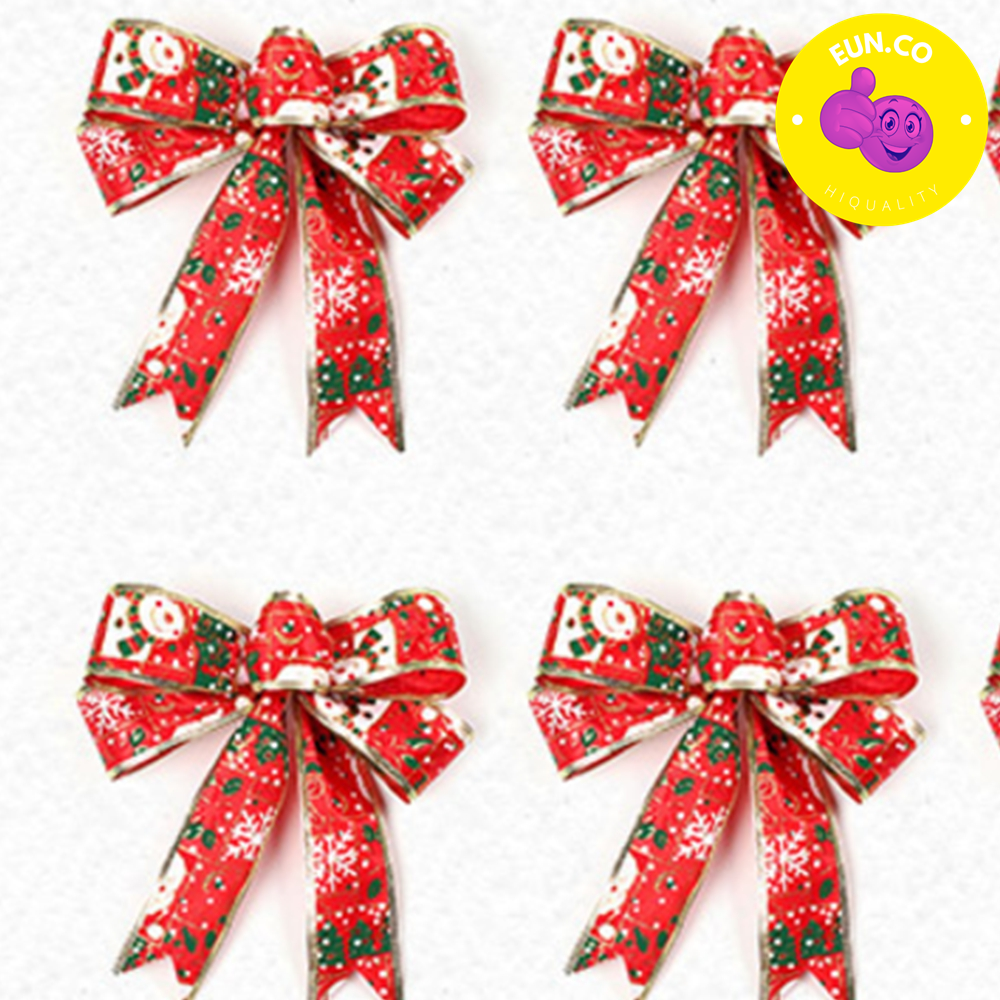 크리스마스 선물포장 레드 리본 10개세트 - 상품 이미지