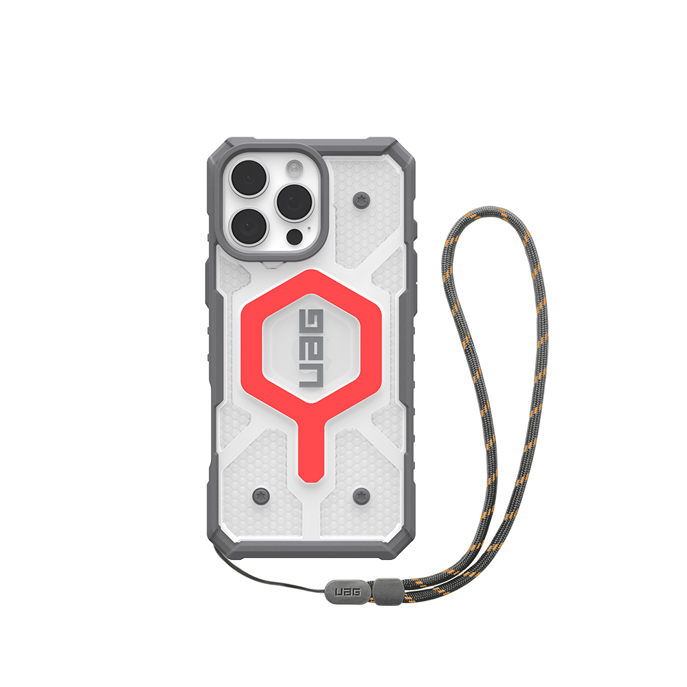 UAG 패스파인더 맥세이프 케이스 + 휴대폰 스트랩 번들 액티브 라바, 아이폰16 프로 맥스 - 상품 이미지