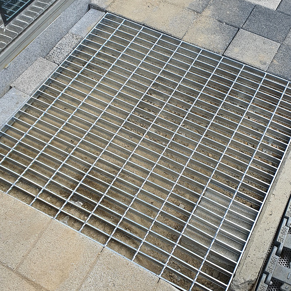 스틸그레이팅 배수로 덮개 집수정 맨홀 뚜껑 50x995x995