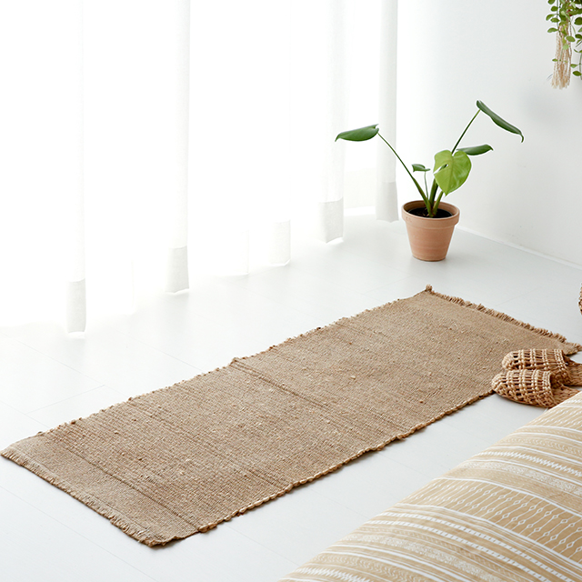 JUTEM 수제매트 105x45 BDR21 내추럴 2067.1504, 1230mmx460mm - 메인 이미지