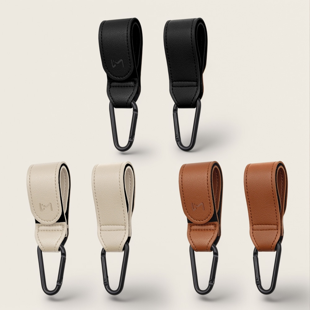 르메이어 레더 카라비너 유모차 가방걸이 고리 홀더 악세사리 2p