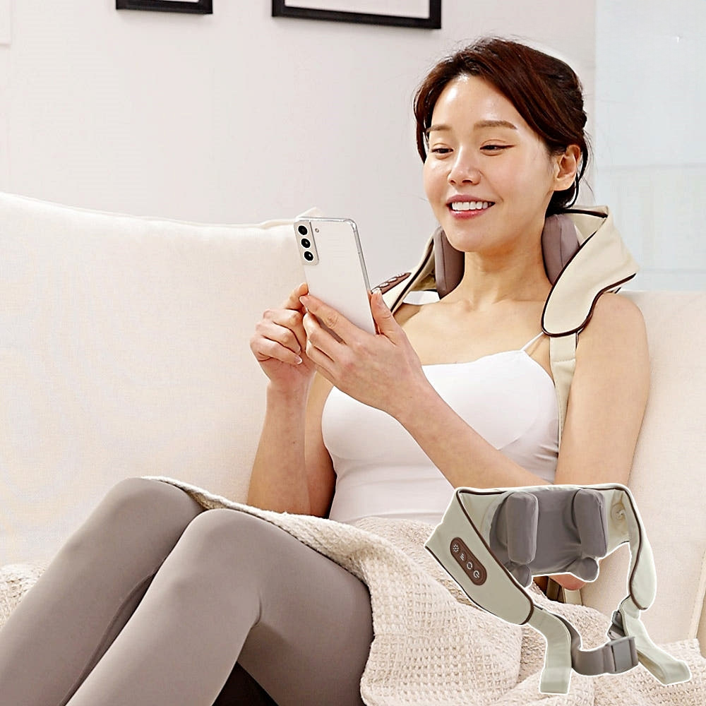 효자약손 4D 어깨마사지기 무선 안마기 목마사지기 류규혁 승모근 마사지기계