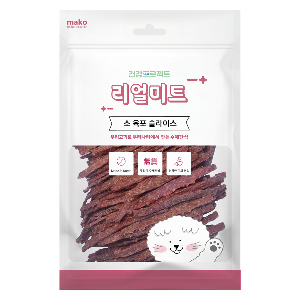 리얼미트 소 육포슬라이스, 400g, 1개 - 상품 이미지