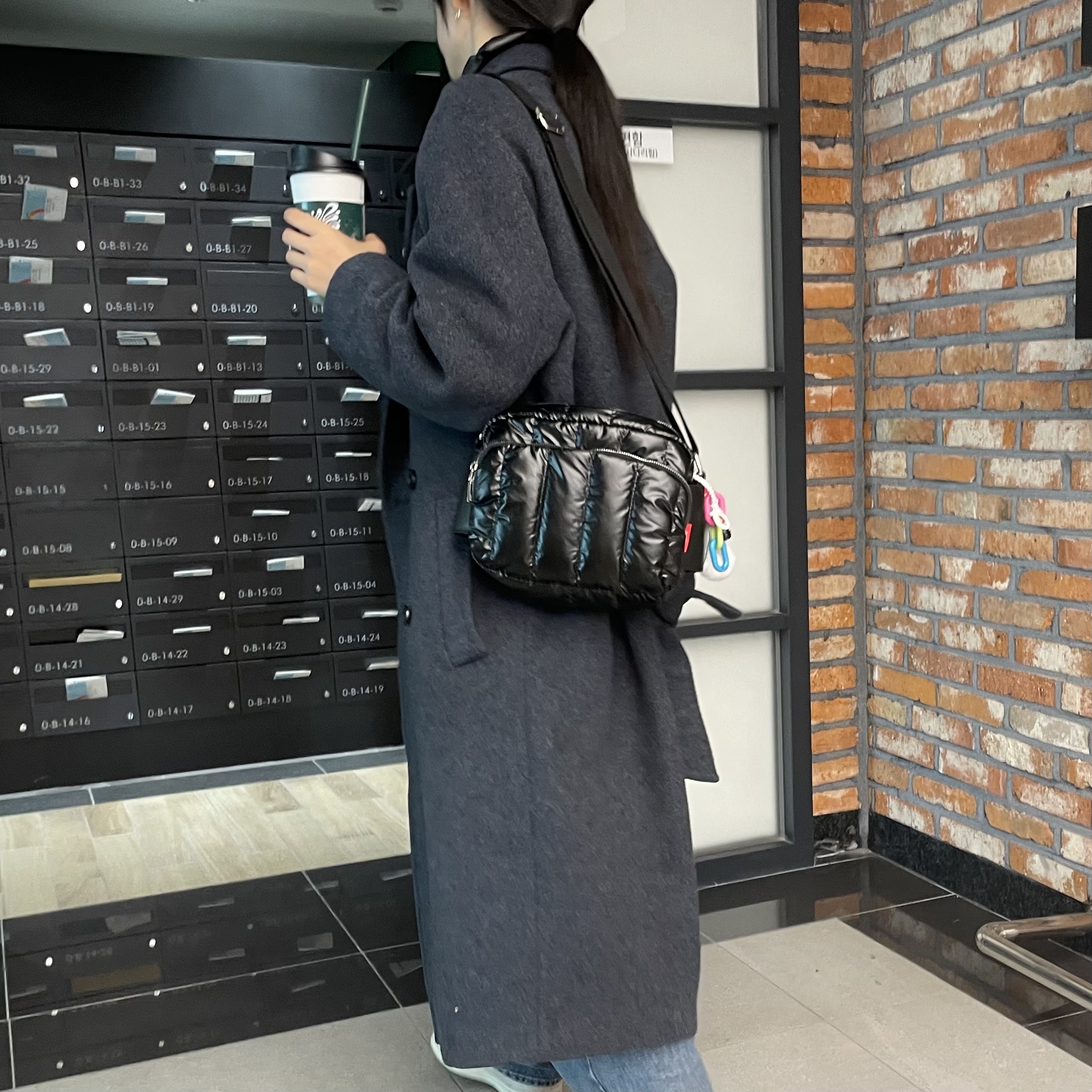 말랑 여행용 크로스백 보부상 나일론 유럽여행가방 핸드폰 가벼운 패딩 크로스 슬링백 미니백