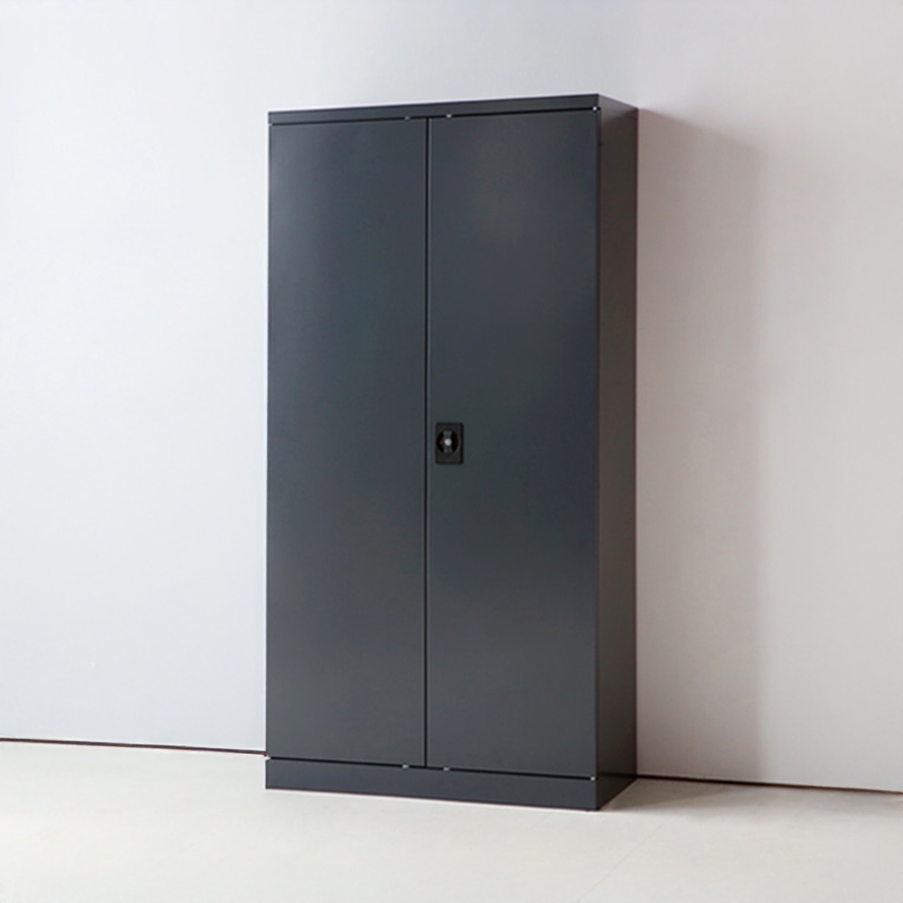 [철제] STALON 캐비넷 2문 락커 9101830 4단, 다크그레이 2881.2297