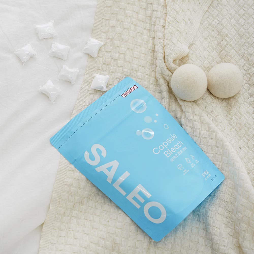 [1+1+1]살래오 캡슐표백제 13g 총 90개입+세탁망 6종