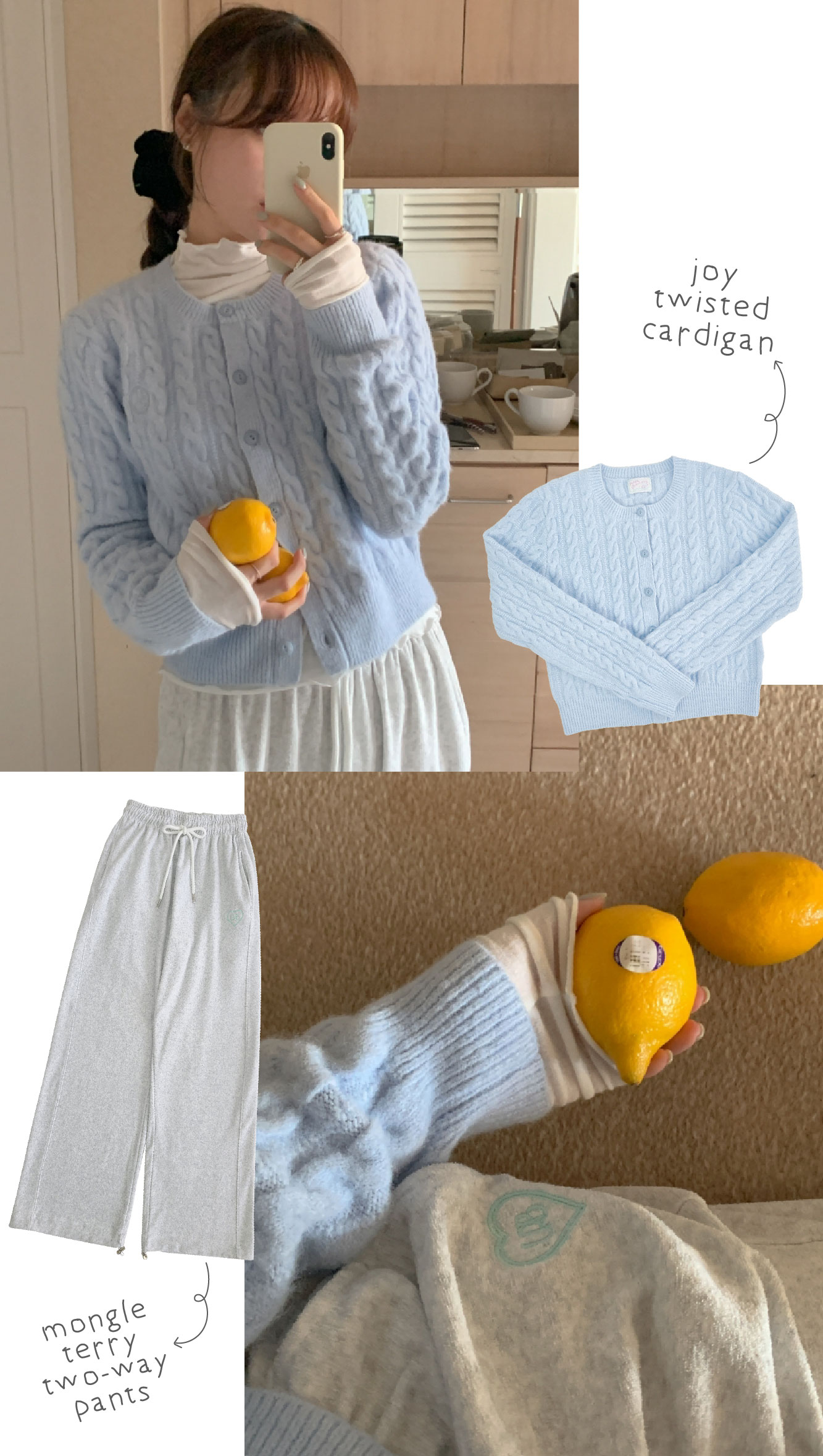 ✨후기극찬!💕URBANE MADE💕 조이 크롭 케이블 알파카 꽈배기 가디건 (3c) 상세 이미지 28