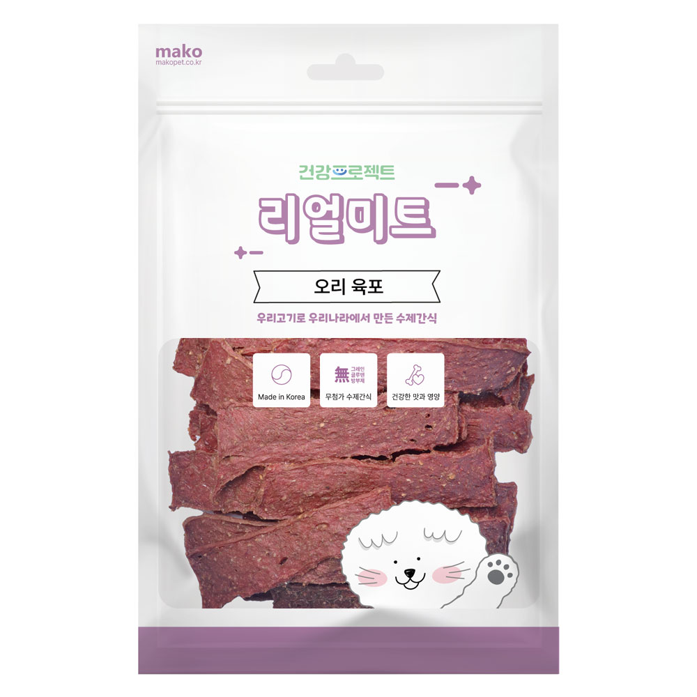리얼미트 오리 육포, 400g, 1개 - 상품 이미지