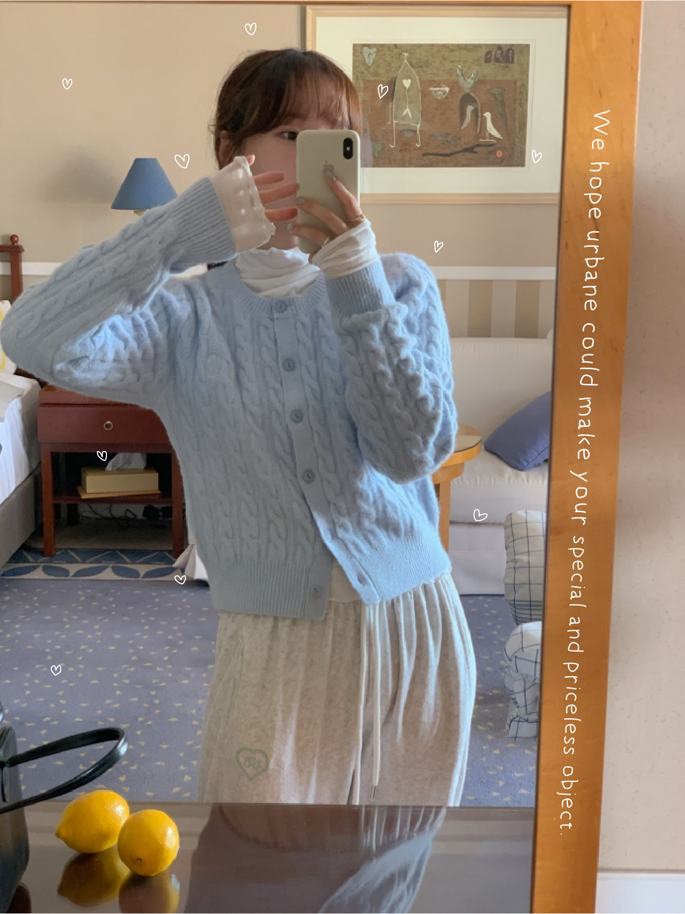 ✨후기극찬!💕URBANE MADE💕 조이 크롭 케이블 알파카 꽈배기 가디건 (3c) 상세 이미지 30
