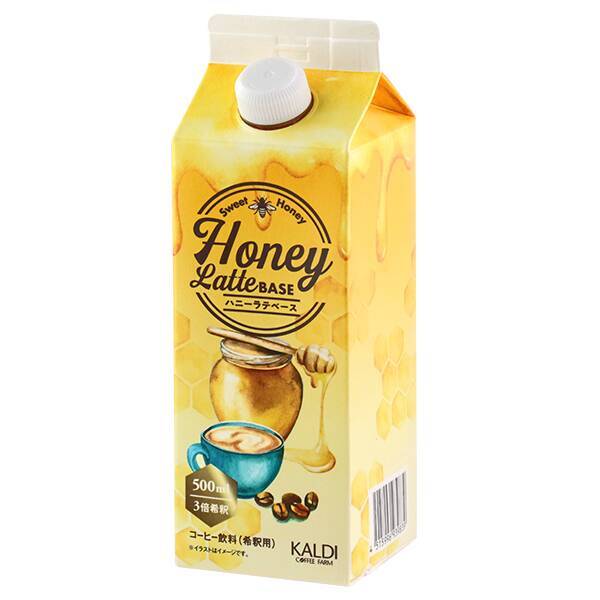 칼디 허니 라떼 베이스 500ml / 일본 커피 음료 - 메인 이미지
