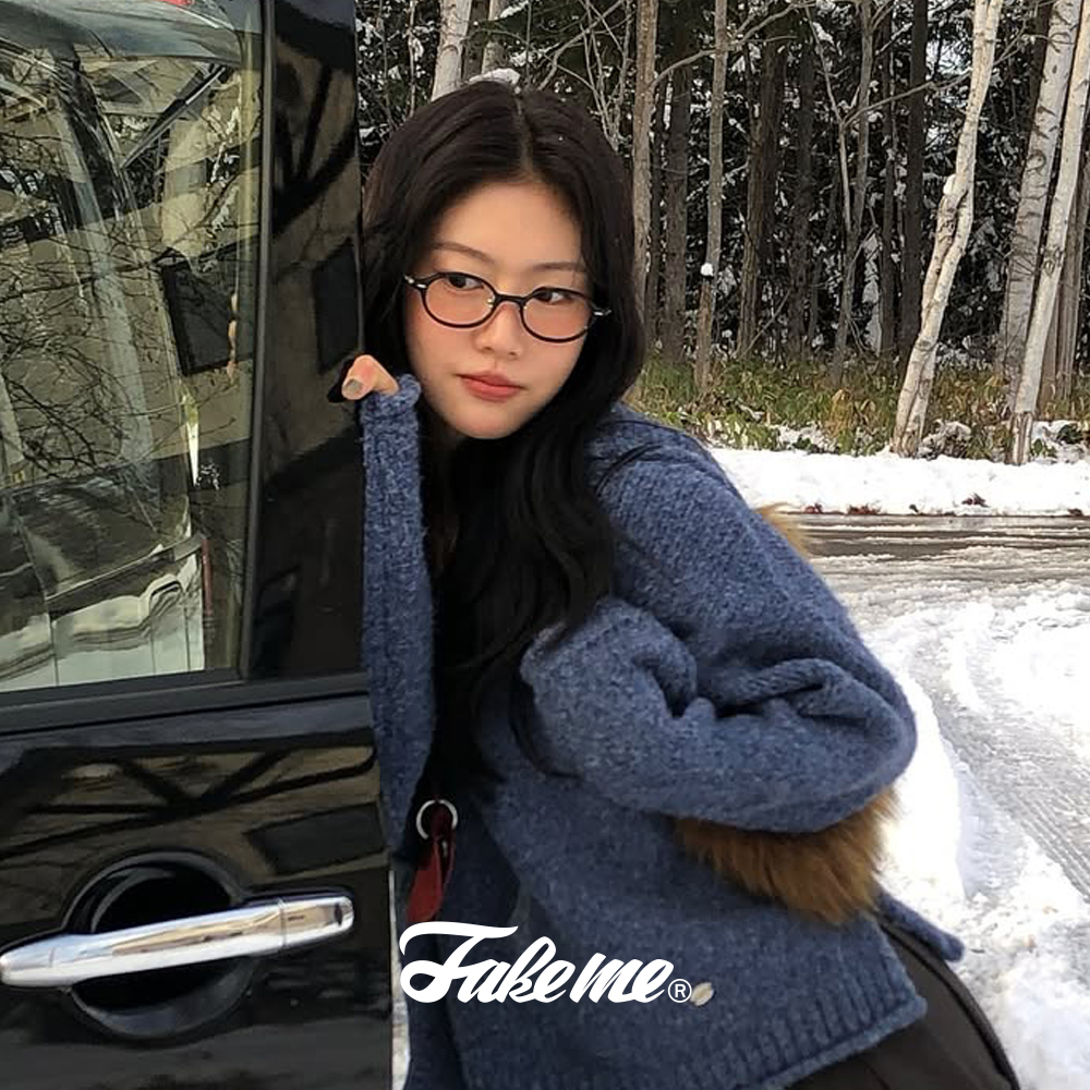 페이크미 안경 케이트 KATE BSV 블랙 실버 여자 오벌형 티타늄 뿔테 안경테 - 상세 이미지 3