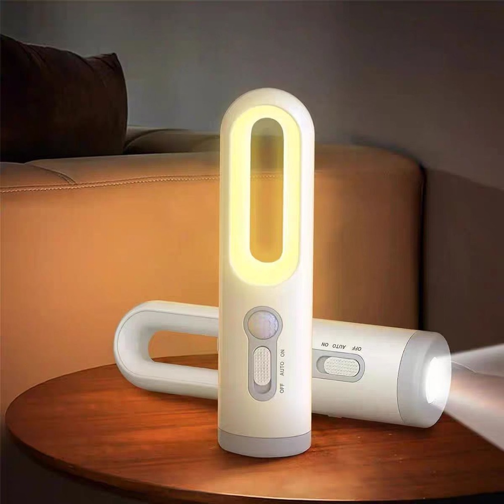 지능형 인식 자동 LED 조명 음성인식센서 3단계조명 600MAH내장 - 상품 이미지