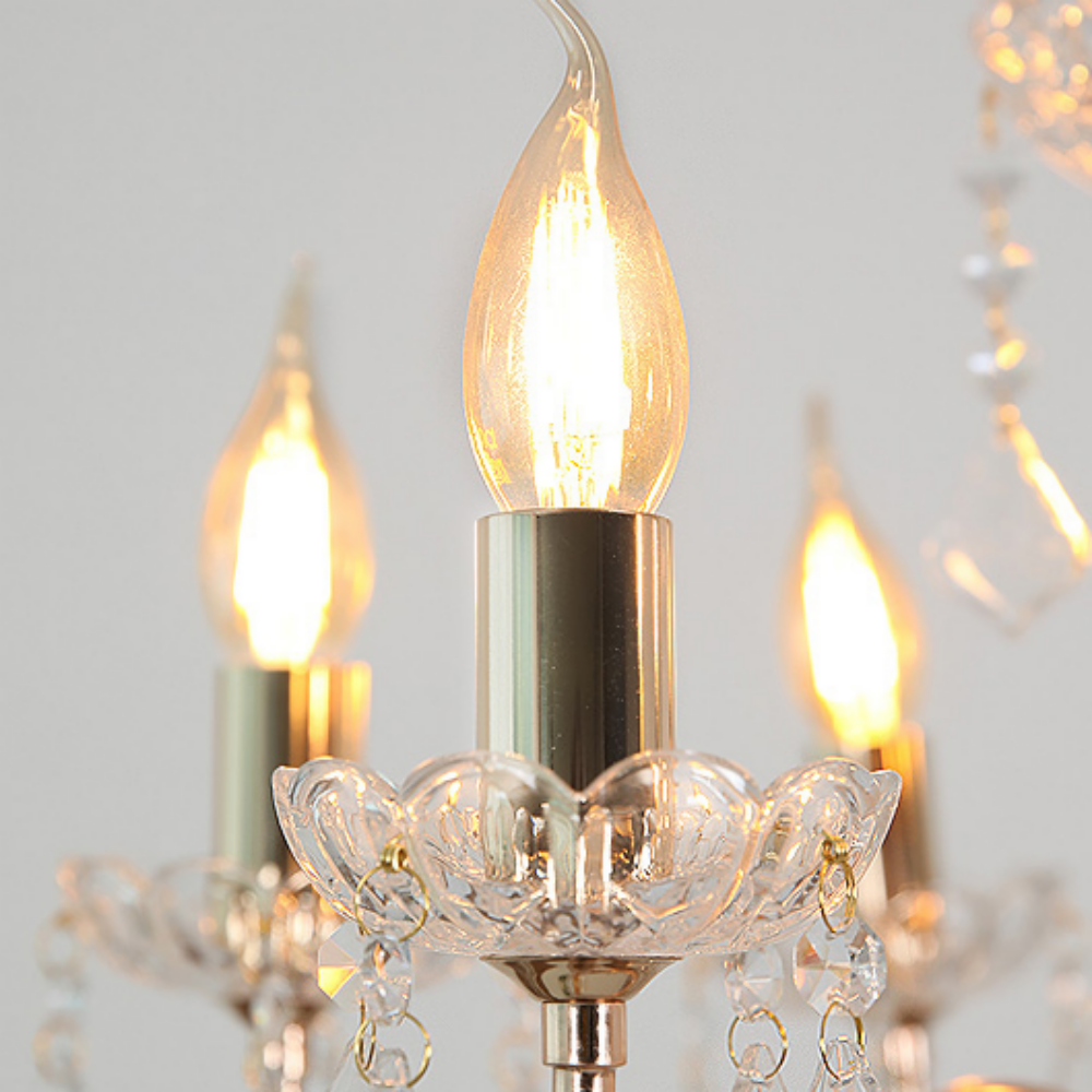 엘레강스 샹들리에 6등 500 골드 샹제리제 북유럽 크리스탈 거실조명