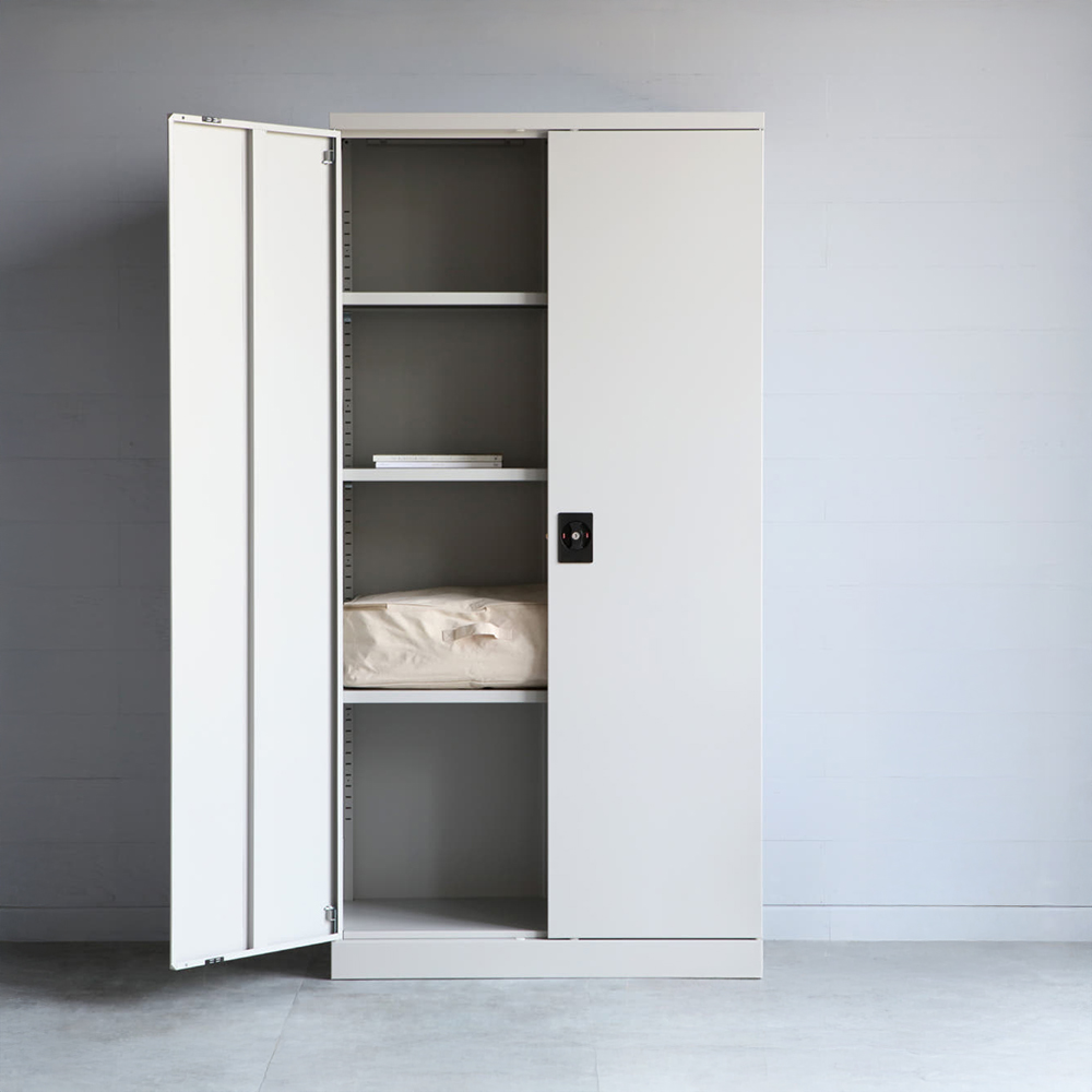 [철제] STALON 캐비넷 2문 락커 9101830 4단, 라이트그레이 8367.9416