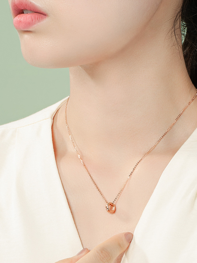 14K18K 델로참 골드펜던트 DIY 레이어드 원통형 큐빅 목걸이참 헥사곤 도넛 - 상세 이미지 4