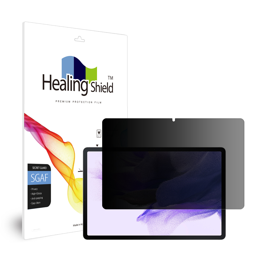 갤럭시탭 프라이버시 사생활 보호 액정보호필름 갤럭시 탭 S7 FE, 1매입 - 상품 이미지