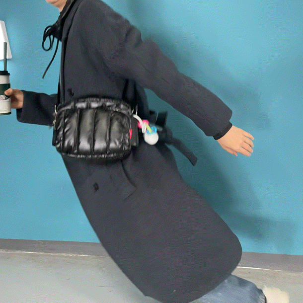 말랑 여행용 크로스백 보부상 나일론 유럽여행가방 핸드폰 가벼운 패딩 크로스 슬링백 미니백