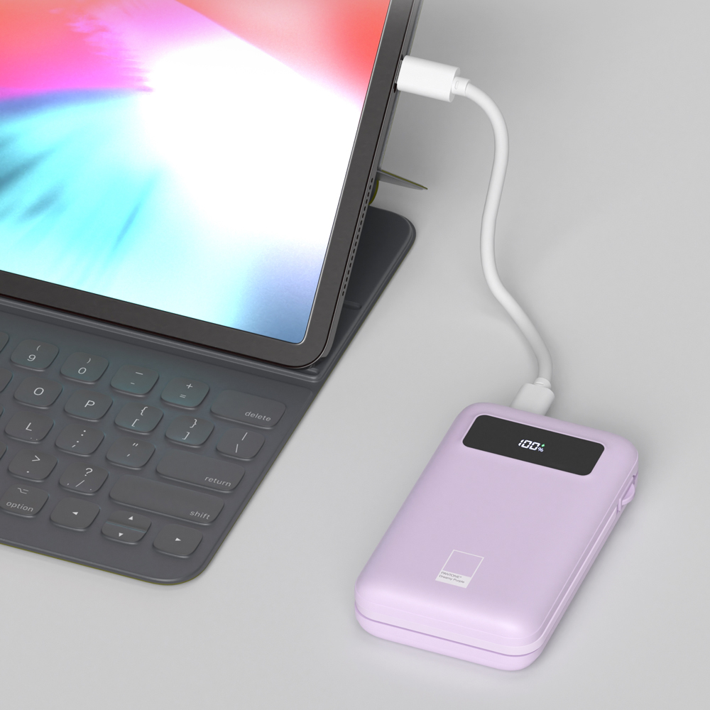이어맥 팬톤 캐이블 일체형 고속충전 보조배터리 10000mAh 이미지 8