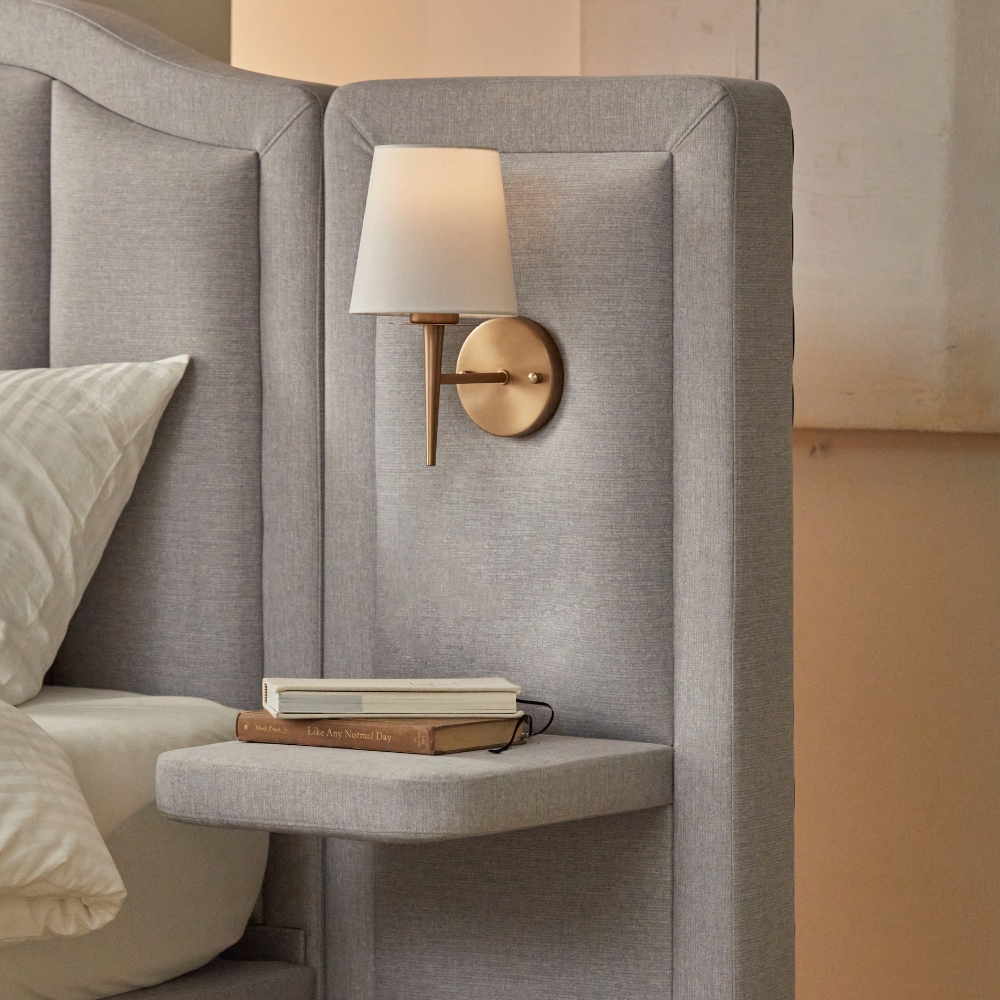 에덴느 루체 호텔침대 프레임 신혼부부 안방 호텔식 호텔형 조명 패브릭 라지킹 1700