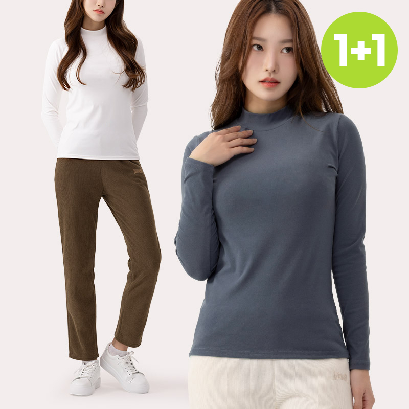 에버라스트 여성 기모 목폴라 + 코듀로이 기모팬츠 - 상품 이미지