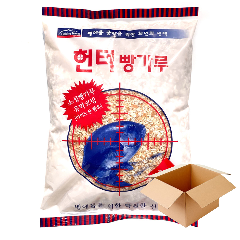 낚시여행 친환경 헌터 벵에돔 빵가루 1박스 12개입 집어제 벵에돔미끼 파우더 밑밥 - 메인 이미지