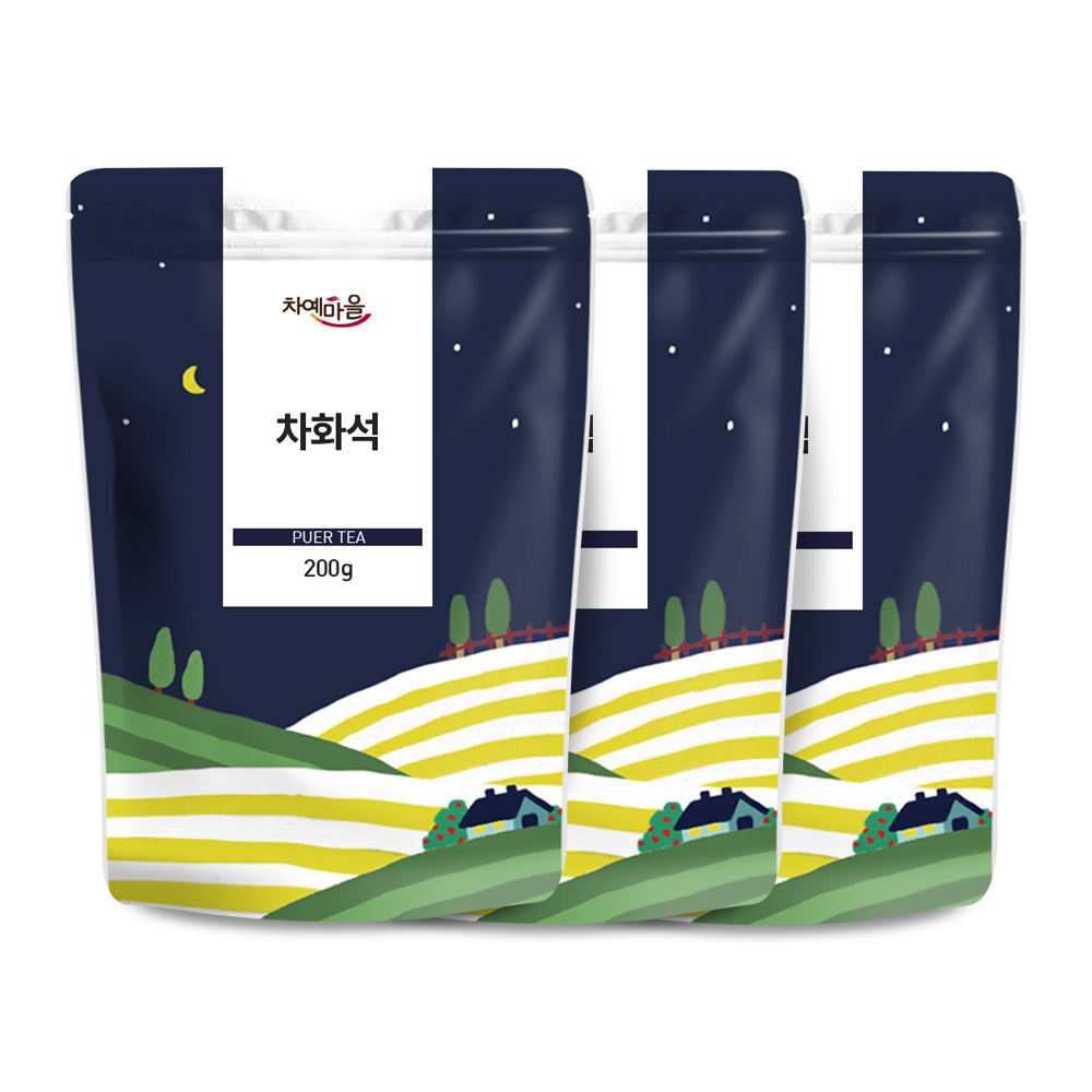 차예마을 보이차 쇄은자 차화석 보이숙차 200g, 3개 - 상품 이미지